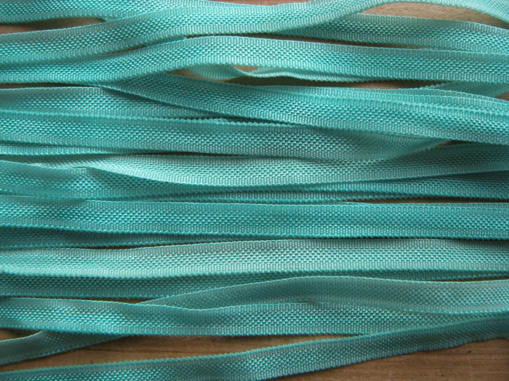 10m zartes Gummibändchen in türkis-grün Fb3503 -  4mm