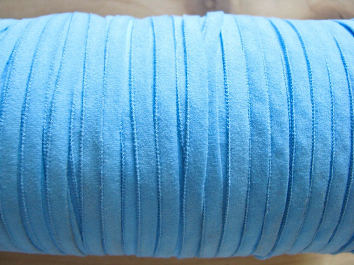 10m zartes Gummibändchen in hell-blau Fb1469 - 4mm