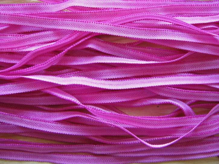 10m zartes Gummibändchen in magenta/purple Fb1059 - 4mm