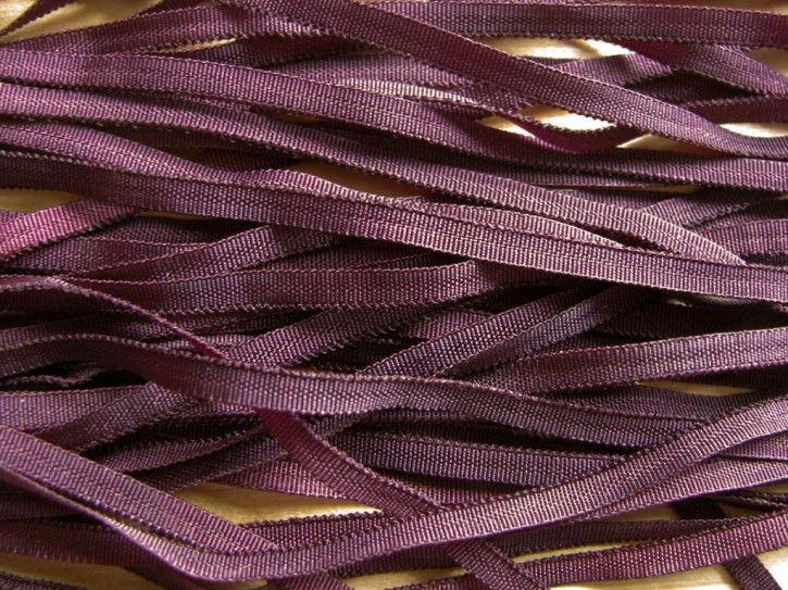 10m zartes Gummibändchen in aubergine Fb0793 - 4mm