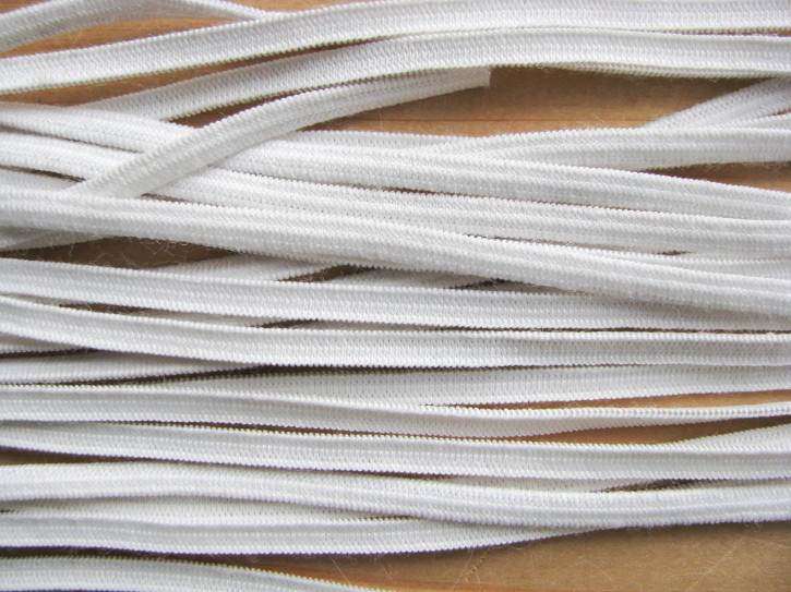10m zarter Dekollete-Gummi in roh-weiß Fb2001 - 5mm