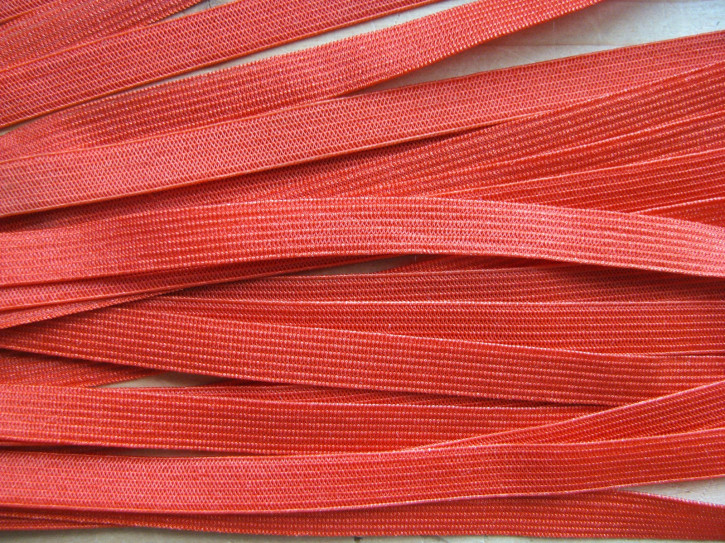 10m Dekolleté-Gummi in ziegel-rot/koralle Fb0508 - 8mm