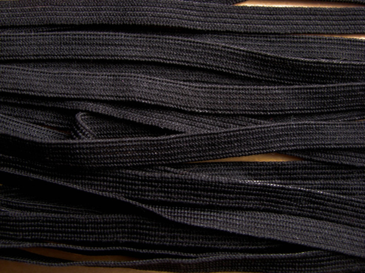 10m festerer Dekollete-Gummi in schwarz Fb4000
