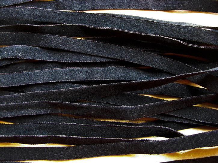 10m zarter Wäsche-Gummi in schwarz Fb4000 - 6mm