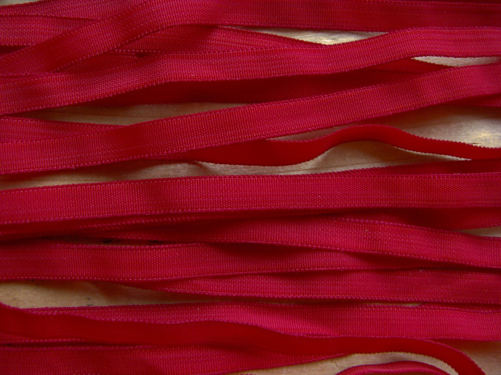 10m zartes Gummibändchen in dunklem kirsch-rot Fb0105-  6mm