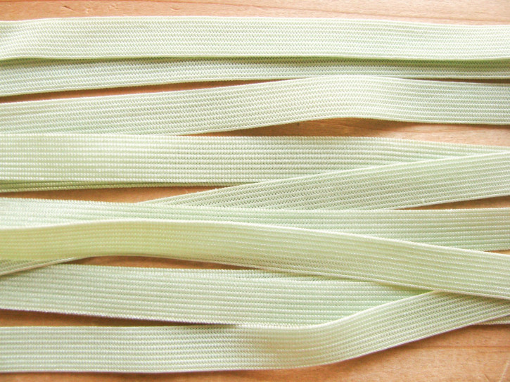 6m zarter Dekollete-Gummi in zartem lind-grün Fb1095 - 9mm