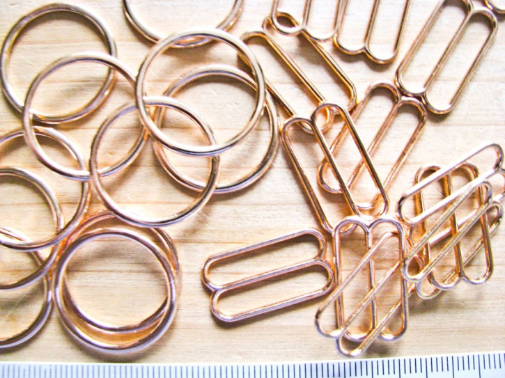 8 Schieber in rose-gold (nickelfrei) - 20mm