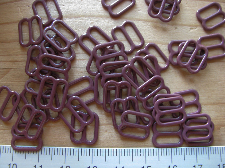 8 Stk. Schieber Metall in aubergine Fb0793 - 8mm