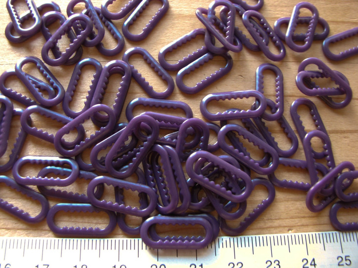 8 Stk Versteller/statt Ringe in aubergine Fb0160 - 15mm