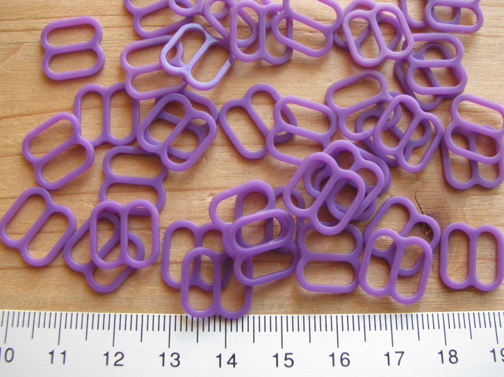 8 Stk Schieber in hell violett/zyklame Fb0030 - 10mm