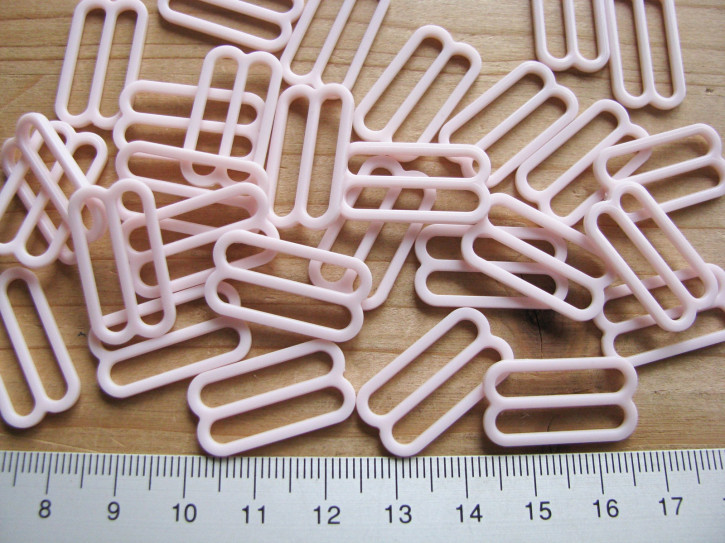 8 Stk Schieber in pastell-rosa Fb0082 - 20mm
