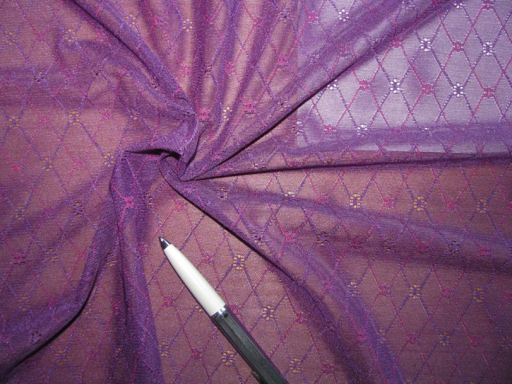 1m bi-elastische All-Over-Spitze "Violett Dreams" - 1,35m
