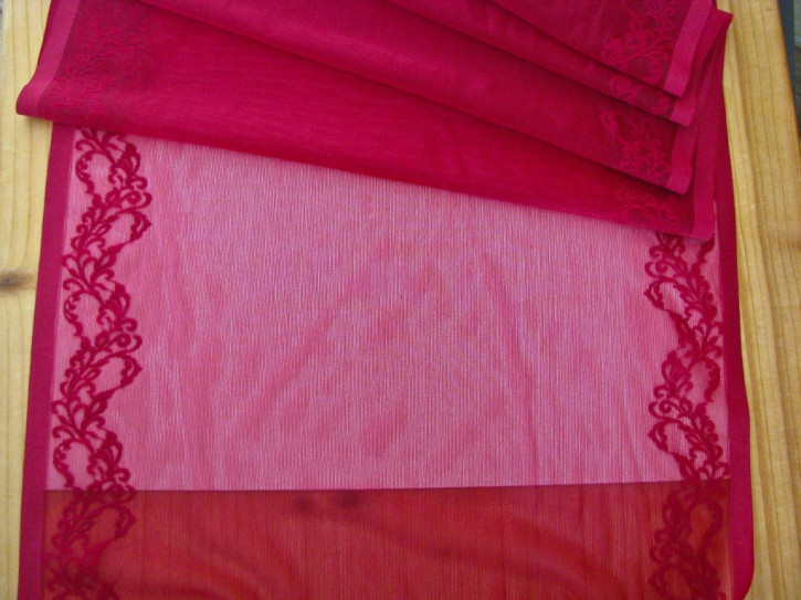 1m bi-elastische Charmeuse in chianti-rot Fb0106 - 32cm