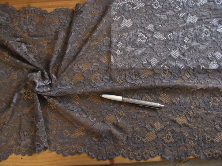 1m bi-elastische XXL-Spitze in stahl-grau Fb0878 - 40cm