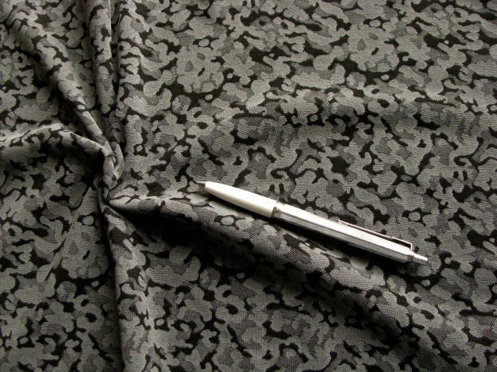 1m bi-elastisches Mischgewebe in Grautönen/schwarz Fb4000 - 1,40m