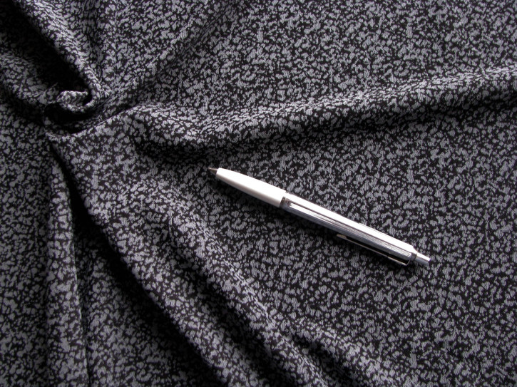 1m bi-elastisches Mischgewebe in schwarz/grau Fb4000 - 1,40m