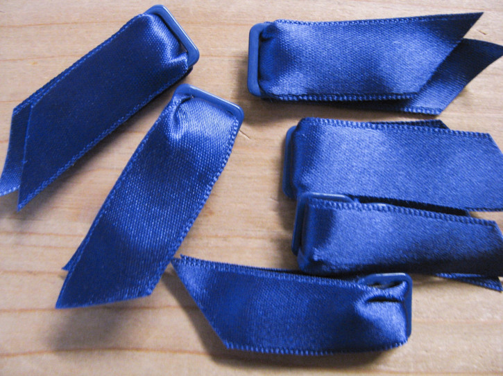1 Stk. Strapshalter/Velvets in jeans-blau - Bandbreite 10mm