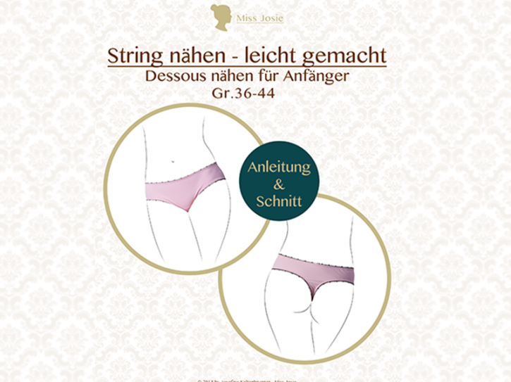 Ebook-Nähanleitung für String Gr. 36 bis 44 (für Anfänger)