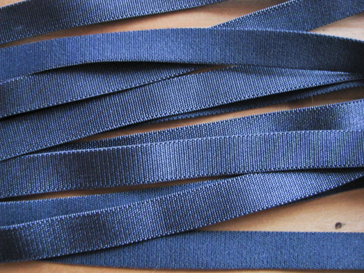 5m Satin-Träger-Gummi in indigo-blau Fb0800 - 10mm 