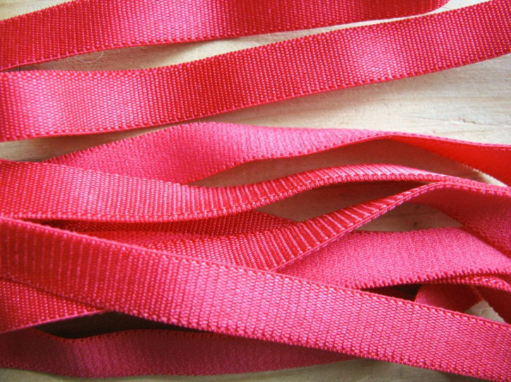 5m Satin-Träger-Gummi in petunie/nelken-rot Fb0629 - 10mm 