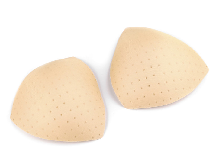 1 Paar BH-Körbchen/Schalen/Lochung in hautfarbe/beige Fb0097 - Gr.42