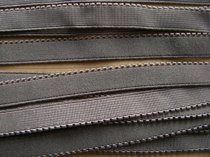 6m Unterbrustgummi in taupe Fb0399 - 10mm inkl. Zackenkante