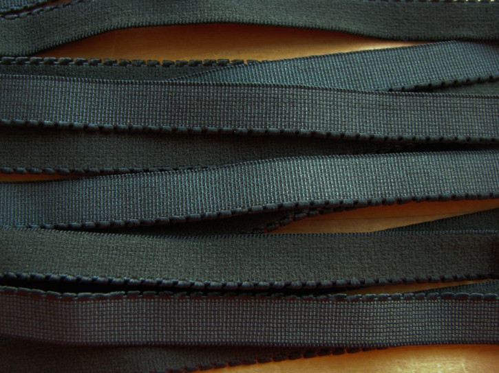 6m Unterbrustgummi in dark-floss Fb0759  - 11mm inkl. Zackenkante