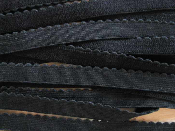 6m Unterbrustgummi in schwarz Fb4000