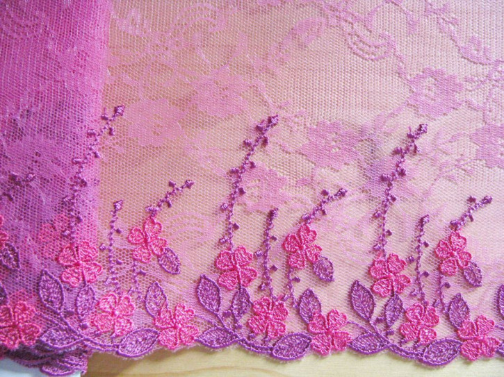 1m besticke Dessous-Spitze "Roma" - 15cm / Stickbreite 8,5cm
