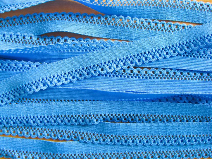 6m Wäschegummi in kräftigem korn-blau Fb1463