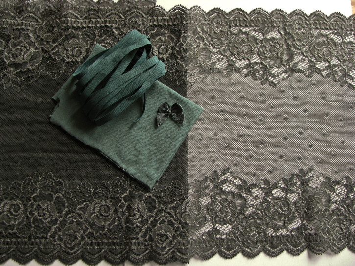 1 Pkt. Materialpaket "Fir forest" Spitzenslip