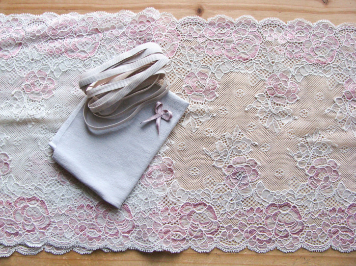 1 Pkt. Materialpaket "Sweet romance" Spitzenslip