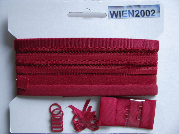 Kurzwarenpaket in wein-rot Fb0918