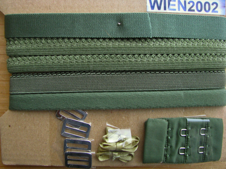Kurzwarenpaket in waldgrün - Töne Fb1210