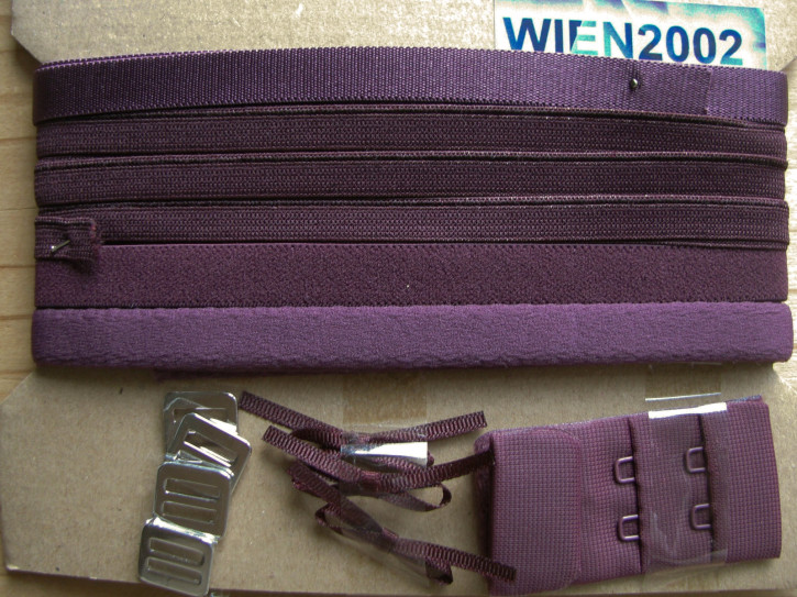Kurzwarenpaket in aubergine Fb0160