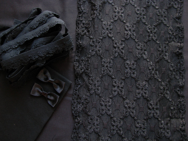 1 Pkt. Materialpaket "Black Velvet" - Slipset