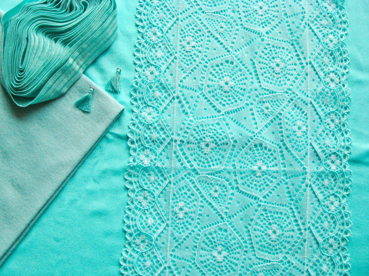 1 Pkt. Materialpaket "Vibrant Turquoise" - Slipset