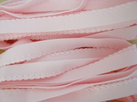 6m Wäschegummi in rosa Fb0082 - 10mm inkl. Bogenkante