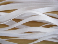 10m zarter Wäsche-Gummi in weiß Fb2001 - 6mm