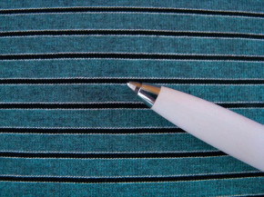 1m Bi-elastischer Fein-Jersey - Indigo Strips -